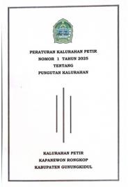 PERATURAN KALURAHAN TENTANG PUNGUTAN KALURAHAN